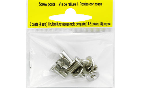 SCRAPBOOK EXTENDER POST SCREW PACK 4SETS
